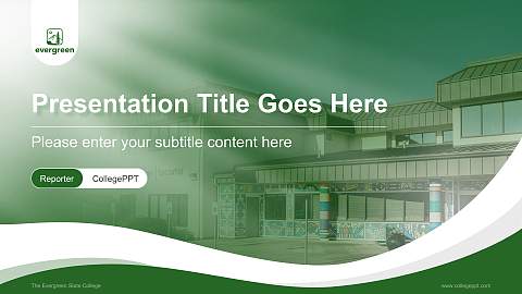 The Evergreen State College Lecture Sharing and Networking Event PPT Template