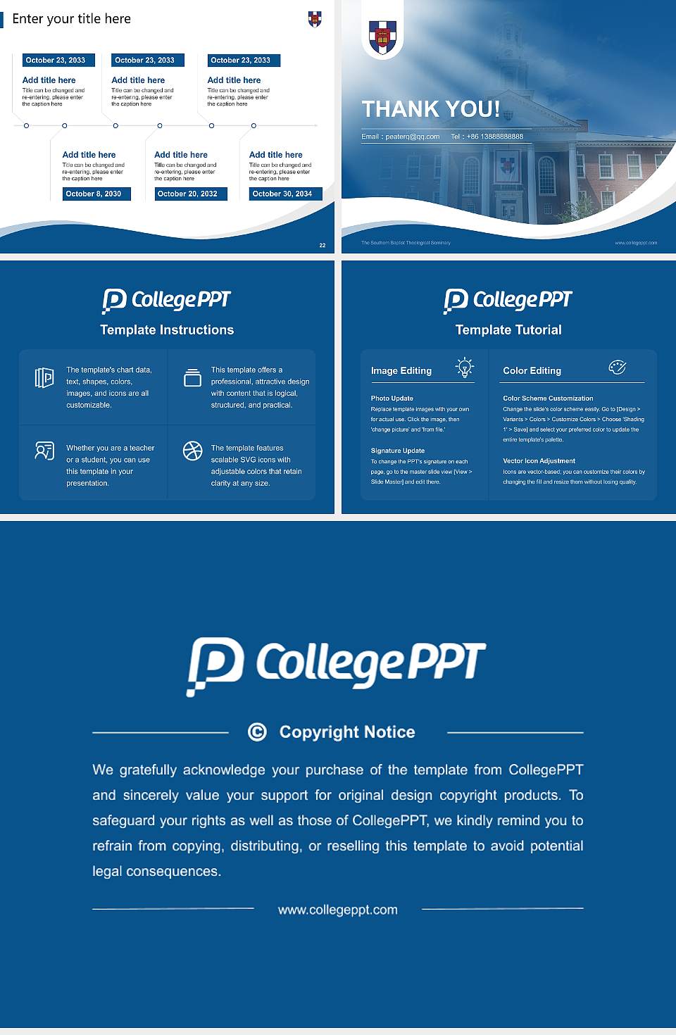 The Southern Baptist Theological Seminary Lecture Sharing and Networking Event PPT Template4:3 ratio PPT effect preview image4