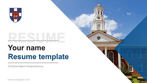 The Southern Baptist Theological Seminary Resume PPT Template