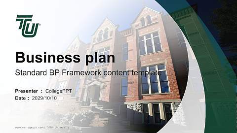 Tiffin University Competition/Entrepreneurship Contest PPT Template