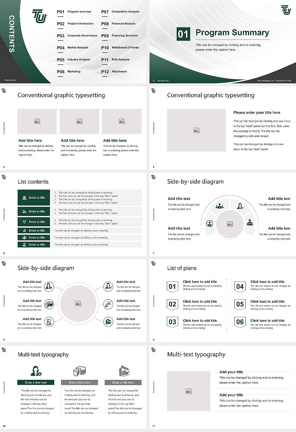 Tiffin University Competition/Entrepreneurship Contest PPT Template16:9 ratio PPT effect preview image2