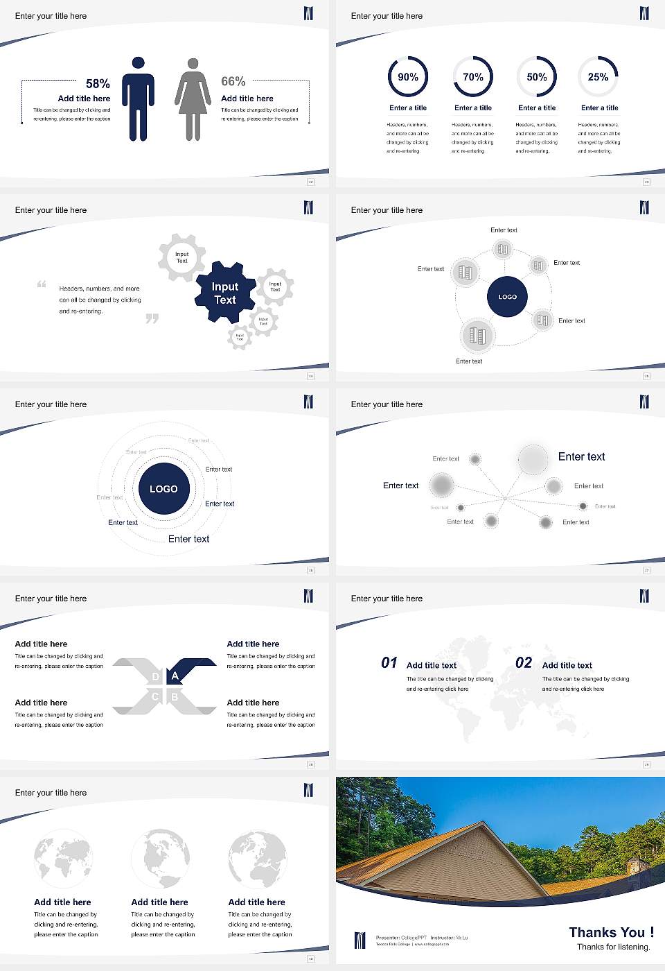 Toccoa Falls College Course/Courseware Creation PPT Template16:9 ratio PPT effect preview image4