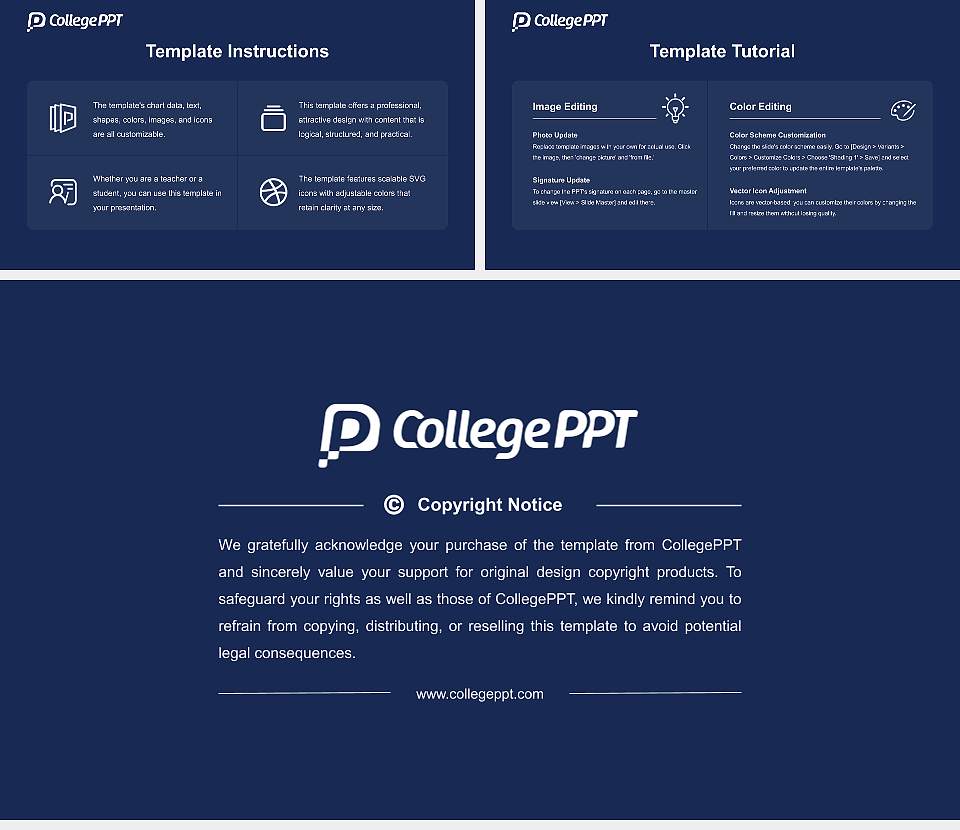Toccoa Falls College Course/Courseware Creation PPT Template16:9 ratio PPT effect preview image5