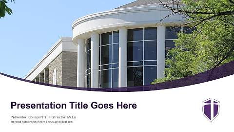 Trevecca Nazarene University Course/Courseware Creation PPT Template
