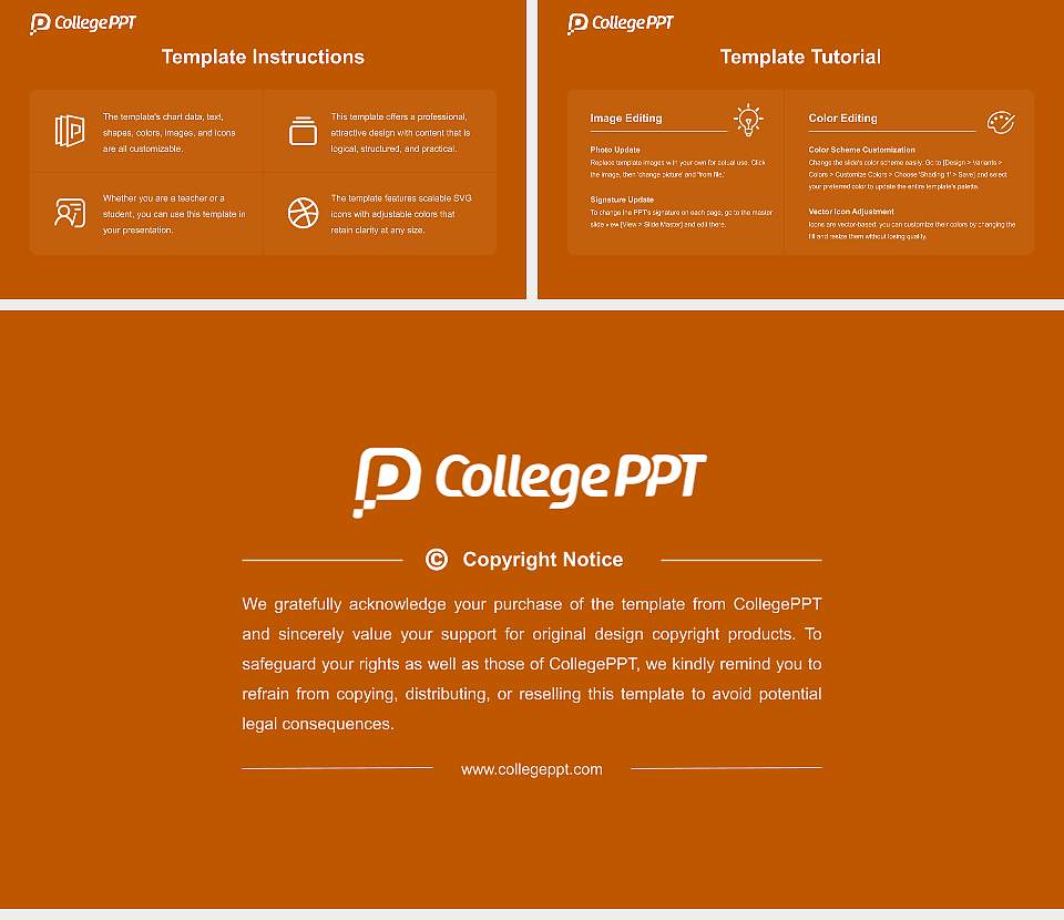 The University of Texas at Austin Academic Presentation/Research Findings Report PPT Template16:9 ratio PPT effect preview image5
