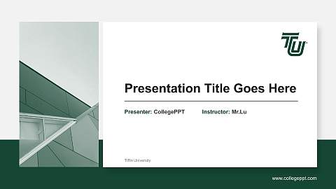 Tiffin University General Purpose PPT Template