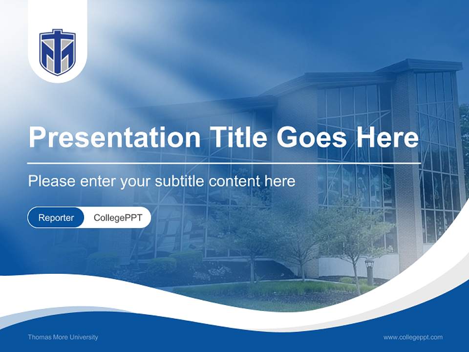 Thomas More University Lecture Sharing and Networking Event PPT Template4:3 ratio PPT effect preview image4