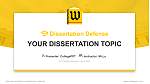 The College of Wooster Graduation Thesis Defense PPT Template