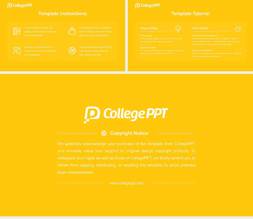 The College of Saint Rose Course/Courseware Creation PPT Template16:9 ratio PPT effect preview image5