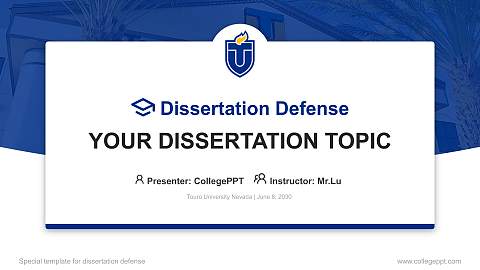 Touro University Nevada Graduation Thesis Defense PPT Template