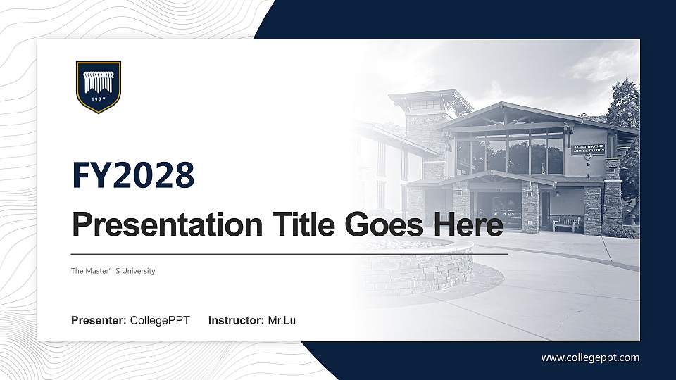 The Master’S University Academic Presentation/Research Findings Report PPT Template16:9 ratio PPT effect preview image