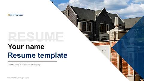 The University of Tennessee-Chattanooga Resume PPT Template