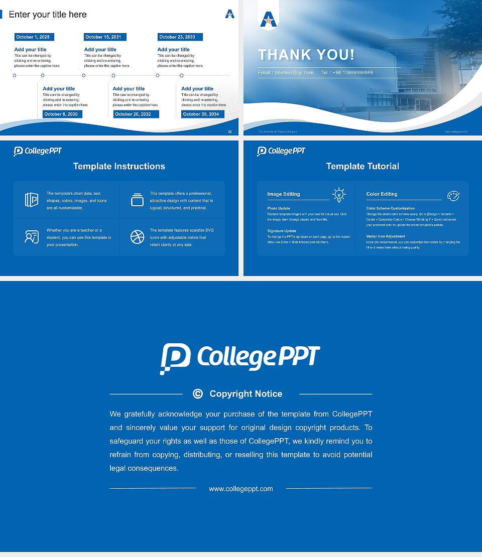 The University of Texas at Arlington Lecture Sharing and Networking Event PPT Template16:9 ratio PPT effect preview image4
