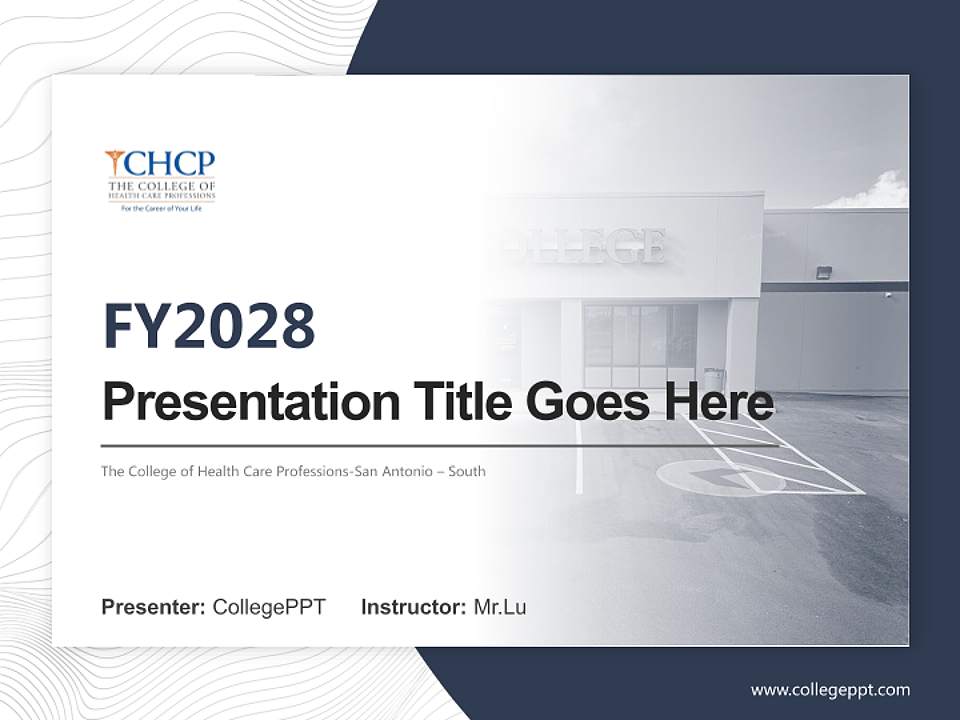 The College of Health Care Professions-San Antonio – South Academic Presentation/Research Findings Report PPT Template4:3 ratio PPT effect preview image5