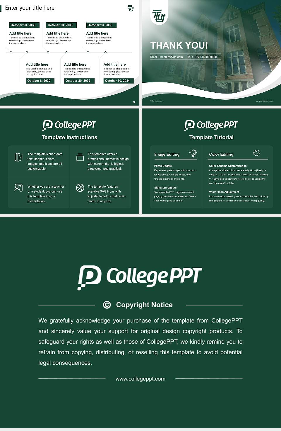Tiffin University Lecture Sharing and Networking Event PPT Template4:3 ratio PPT effect preview image4
