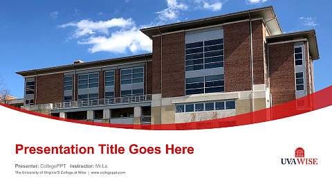 The University of Virginia’S College at Wise Course/Courseware Creation PPT Template