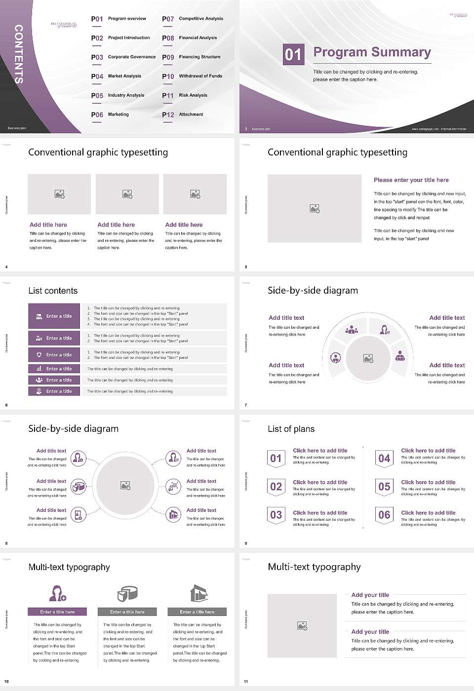 The College of Idaho Competition/Entrepreneurship Contest PPT Template16:9 ratio PPT effect preview image2
