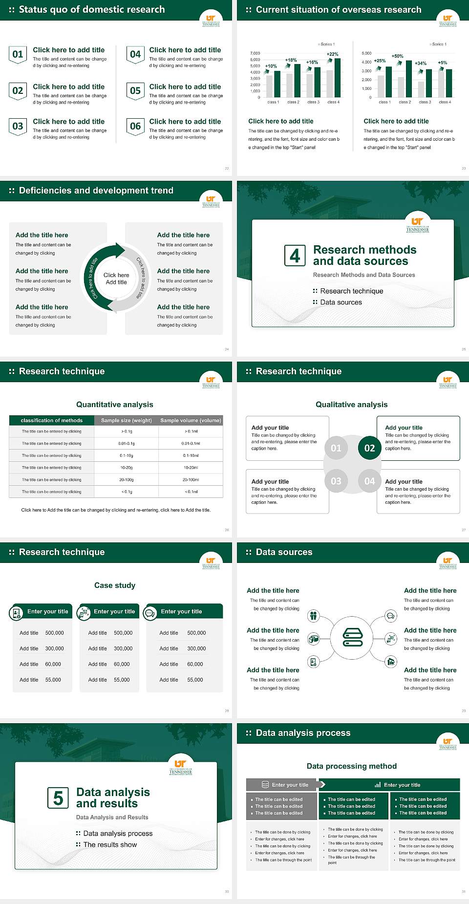 The University of Tennessee Health Science Center Graduation Thesis Defense PPT Template4:3 ratio PPT effect preview image4