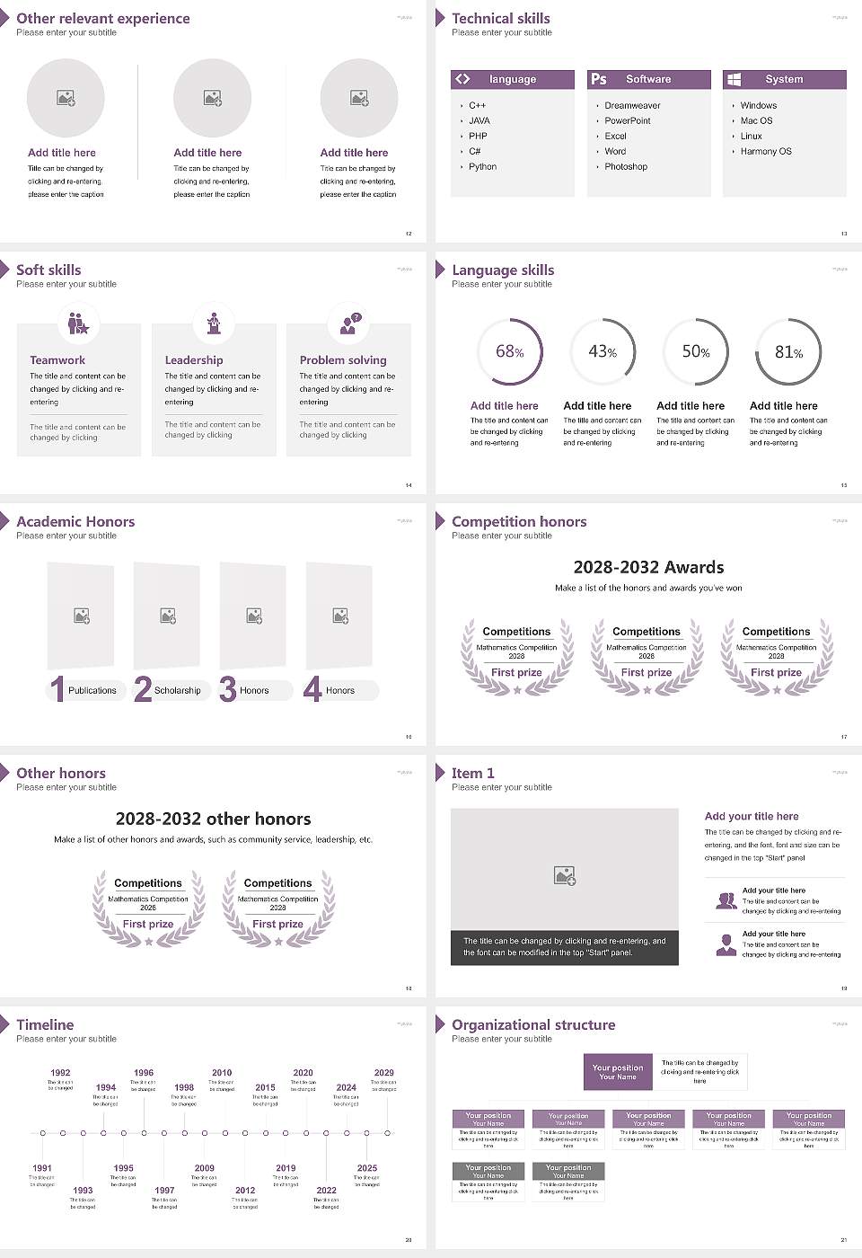 The College of Idaho Resume PPT Template16:9 ratio PPT effect preview image3