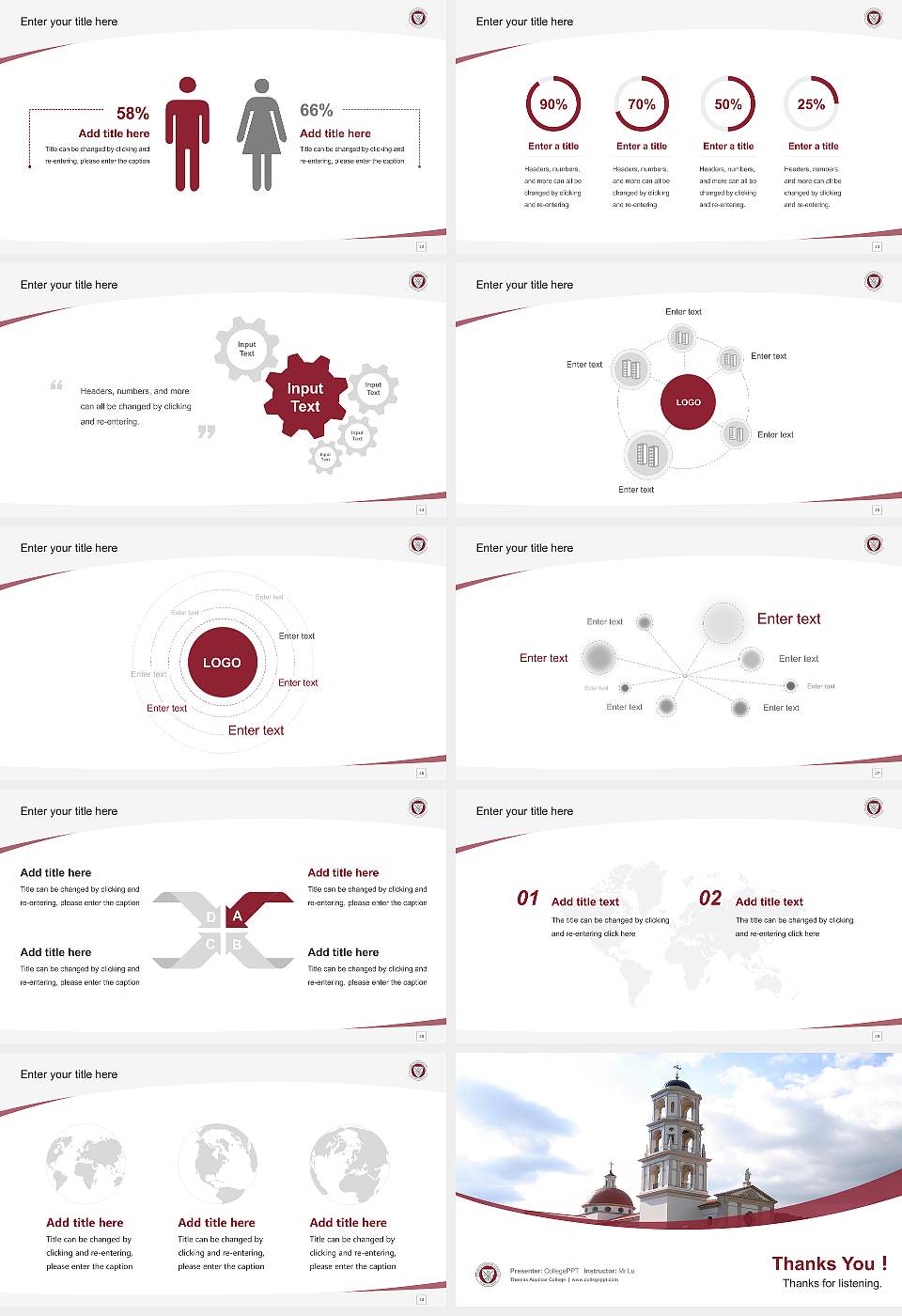 Thomas Aquinas College Course/Courseware Creation PPT Template16:9 ratio PPT effect preview image4