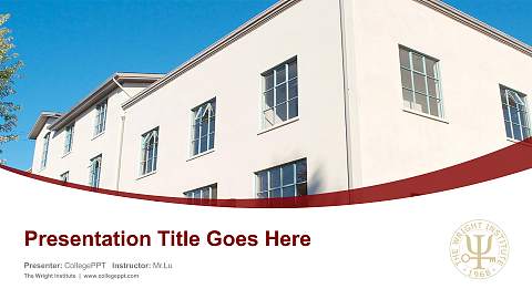 The Wright Institute Course/Courseware Creation PPT Template