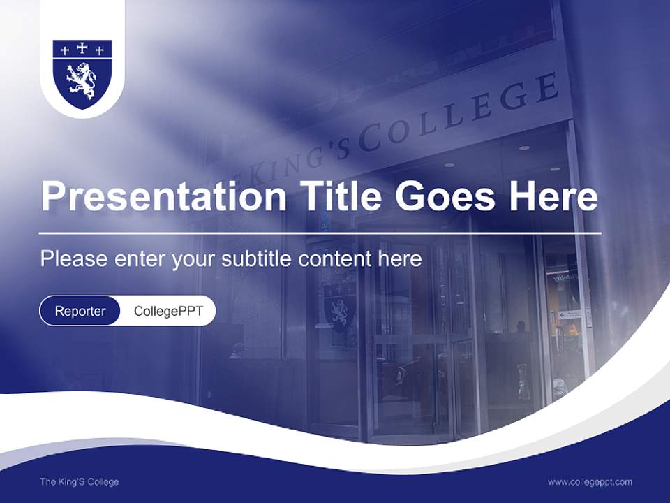 The King’S College Lecture Sharing and Networking Event PPT Template4:3 ratio PPT effect preview image4