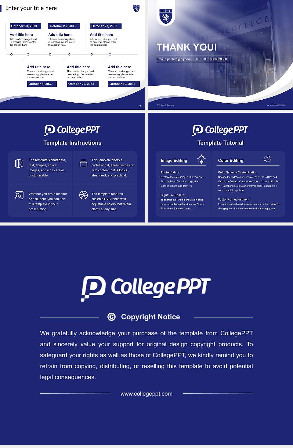 The King’S College Lecture Sharing and Networking Event PPT Template4:3 ratio PPT effect preview image4
