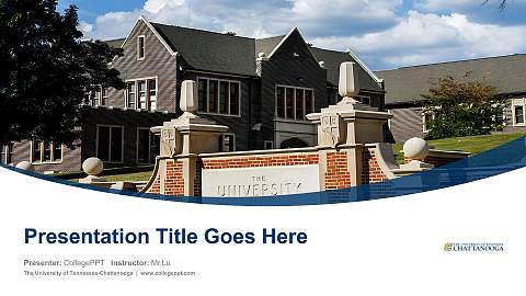 The University of Tennessee-Chattanooga Course/Courseware Creation PPT Template