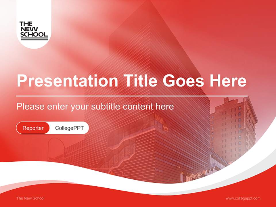 The New School Lecture Sharing and Networking Event PPT Template4:3 ratio PPT effect preview image4