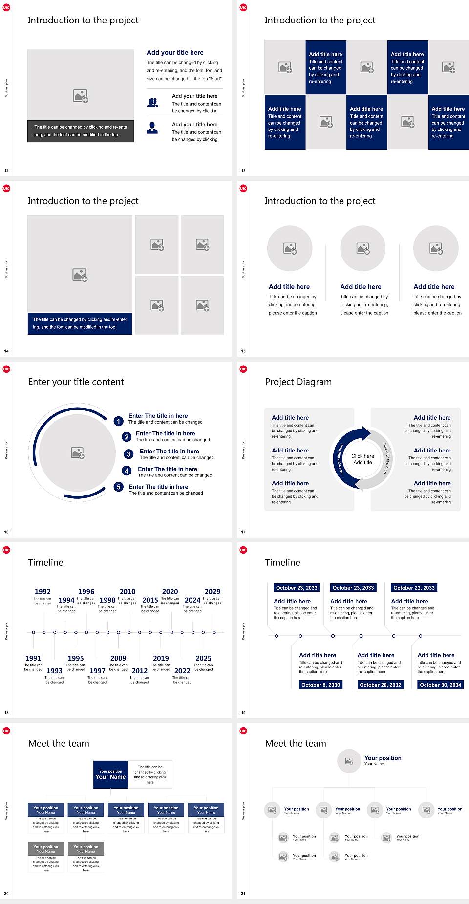 University of Illinois Chicago School of Law Competition/Entrepreneurship Contest PPT Template4:3 ratio PPT effect preview image3