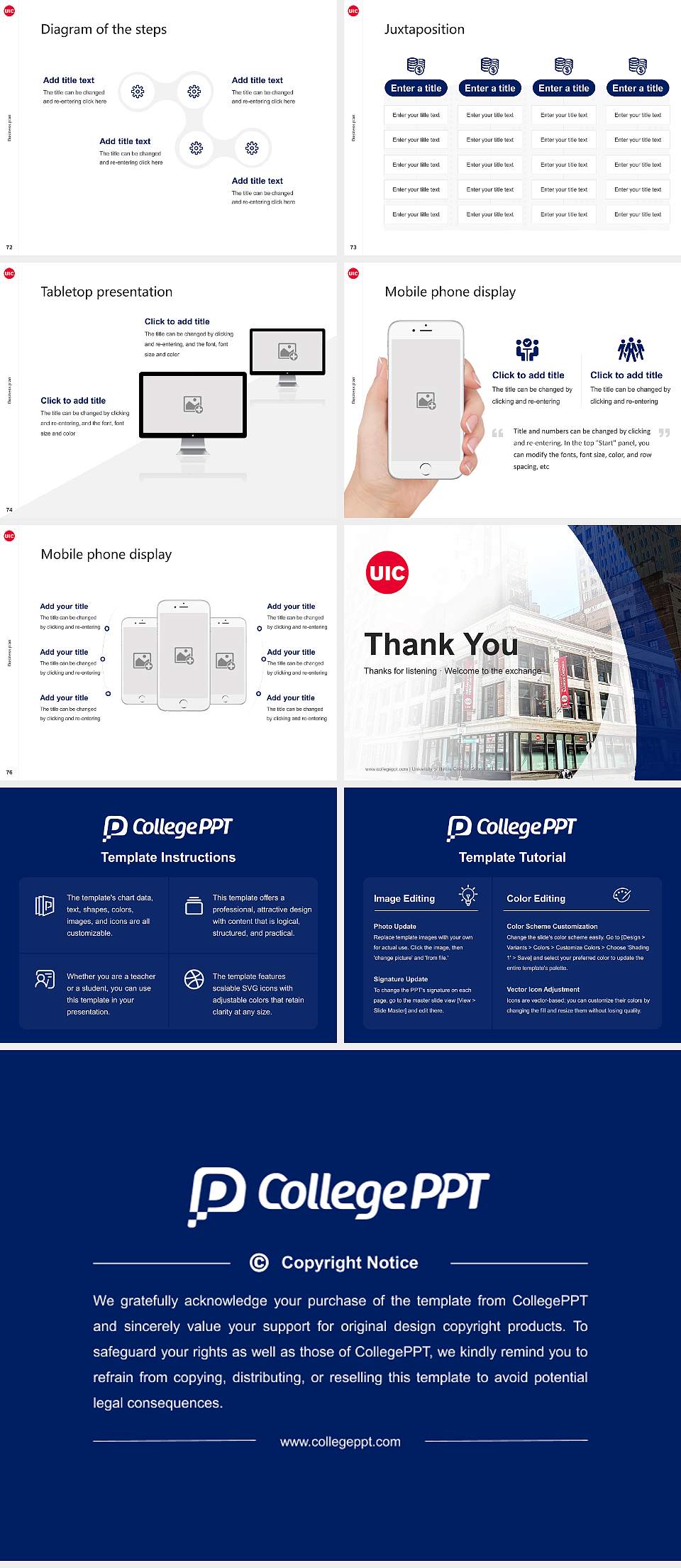 University of Illinois Chicago School of Law Competition/Entrepreneurship Contest PPT Template4:3 ratio PPT effect preview image9