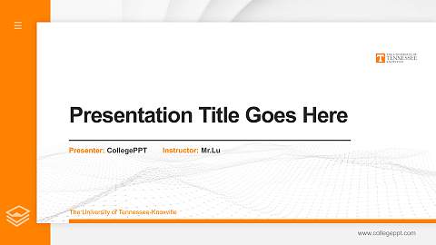 The University of Tennessee-Knoxville Thesis Proposal/Graduation Defense PPT Template