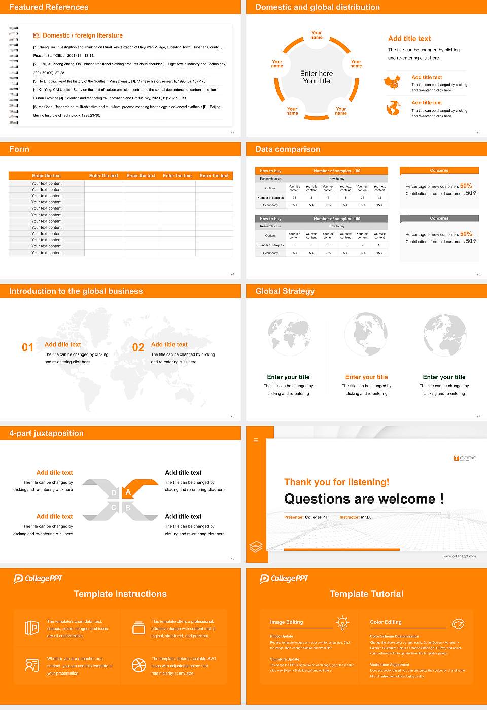 The University of Tennessee-Knoxville Thesis Proposal/Graduation Defense PPT Template16:9 ratio PPT effect preview image4