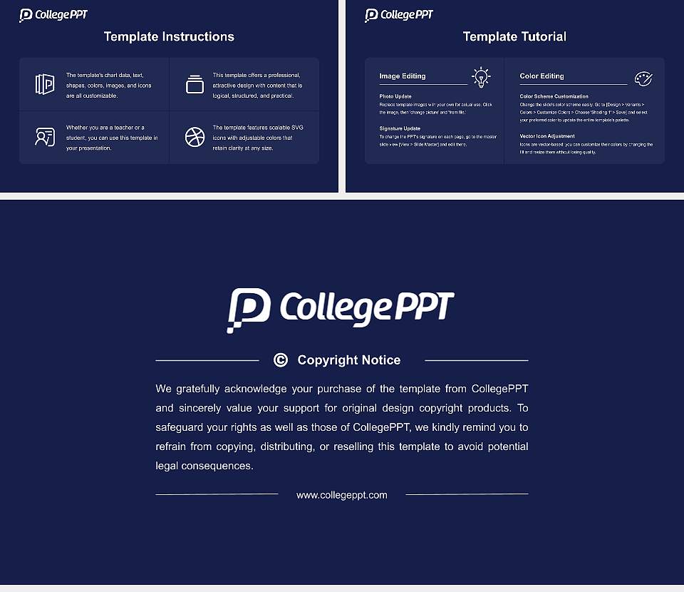 Thiel College Course/Courseware Creation PPT Template16:9 ratio PPT effect preview image5
