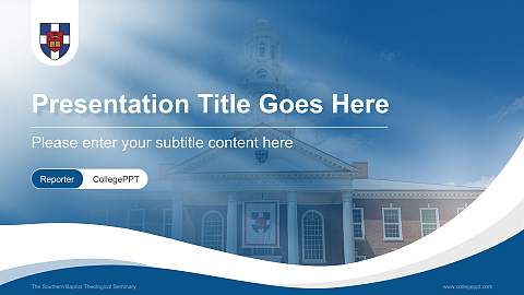 The Southern Baptist Theological Seminary Lecture Sharing and Networking Event PPT Template