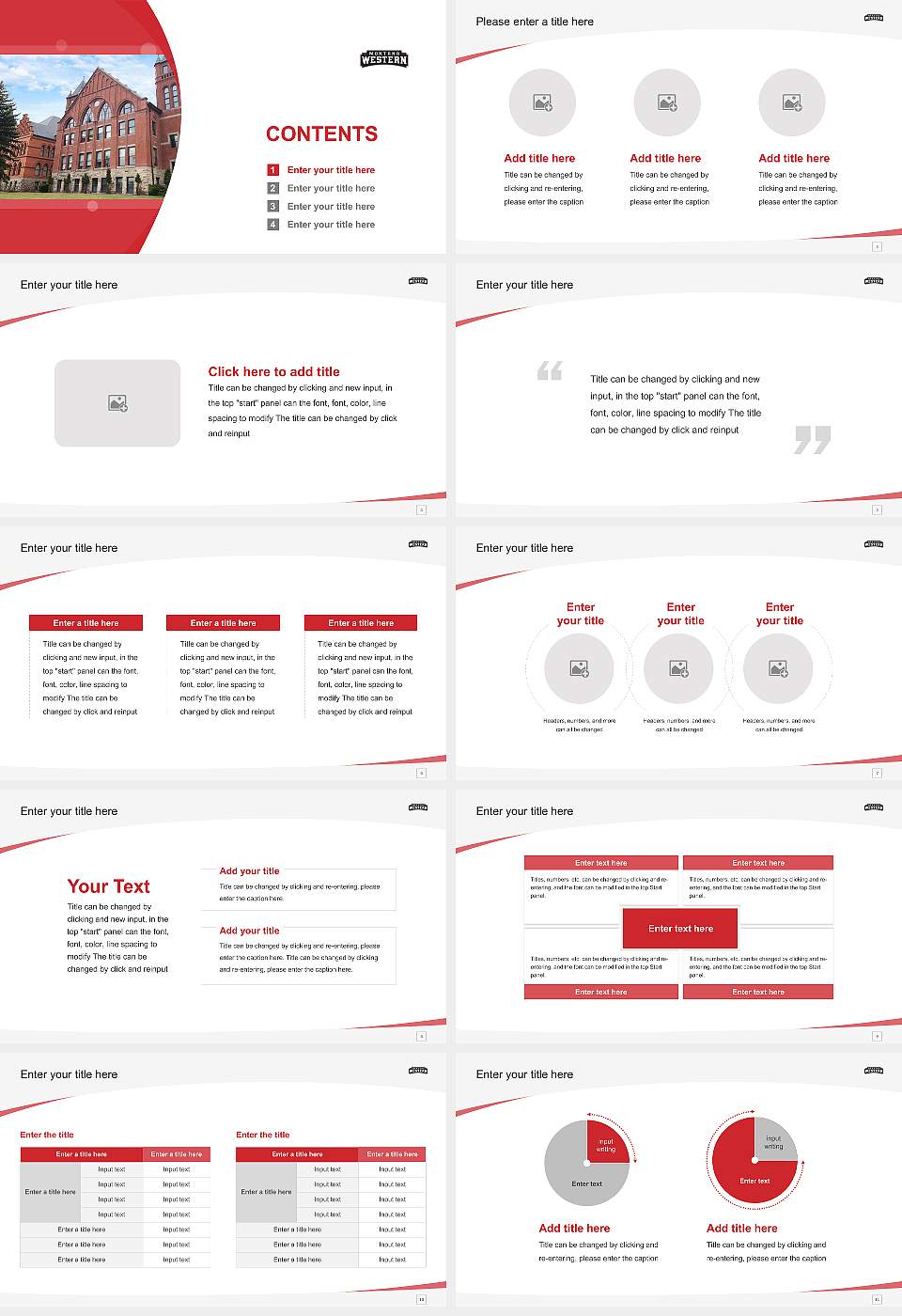 University of Montana-Western Course/Courseware Creation PPT Template16:9 ratio PPT effect preview image2