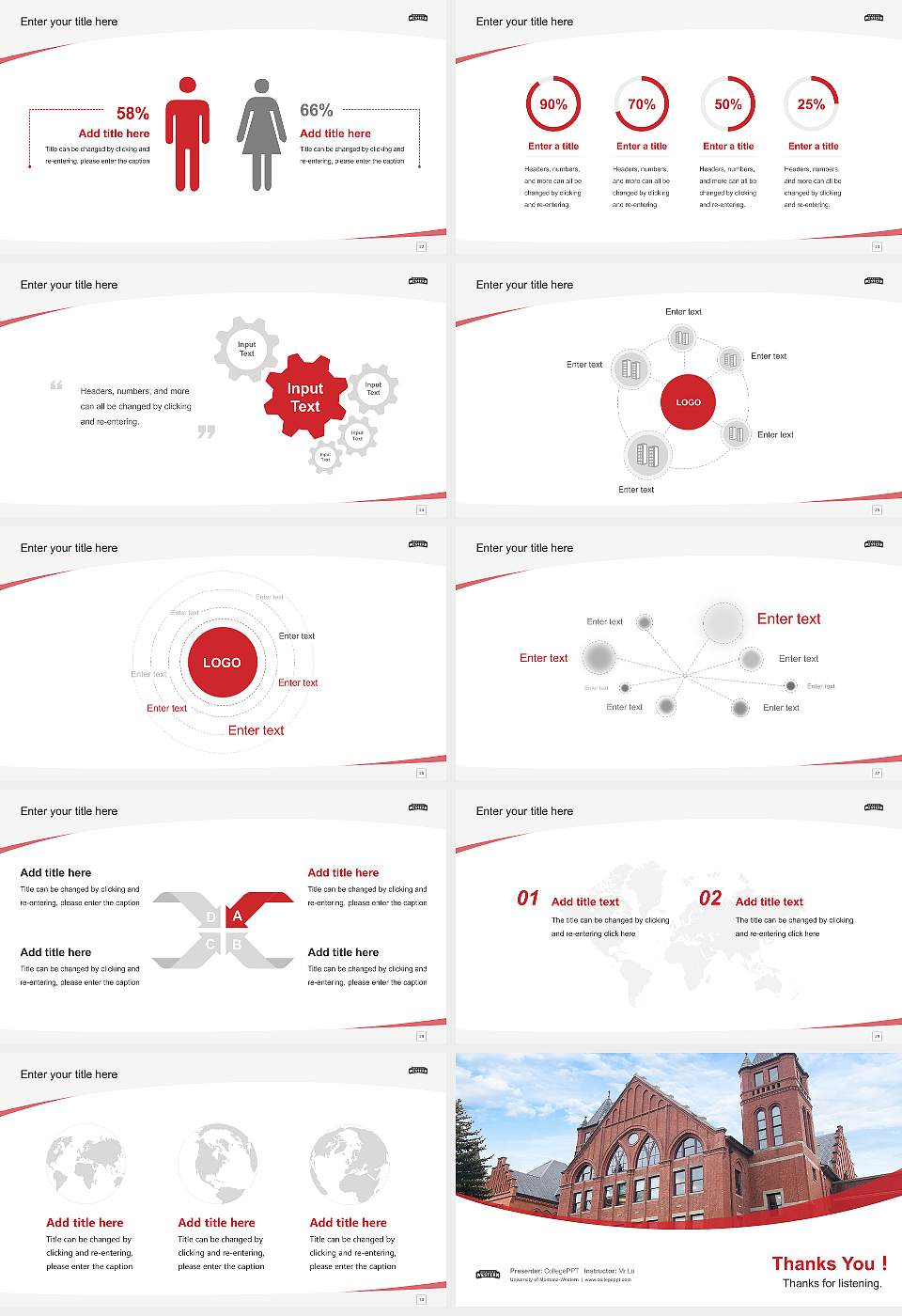 University of Montana-Western Course/Courseware Creation PPT Template16:9 ratio PPT effect preview image4