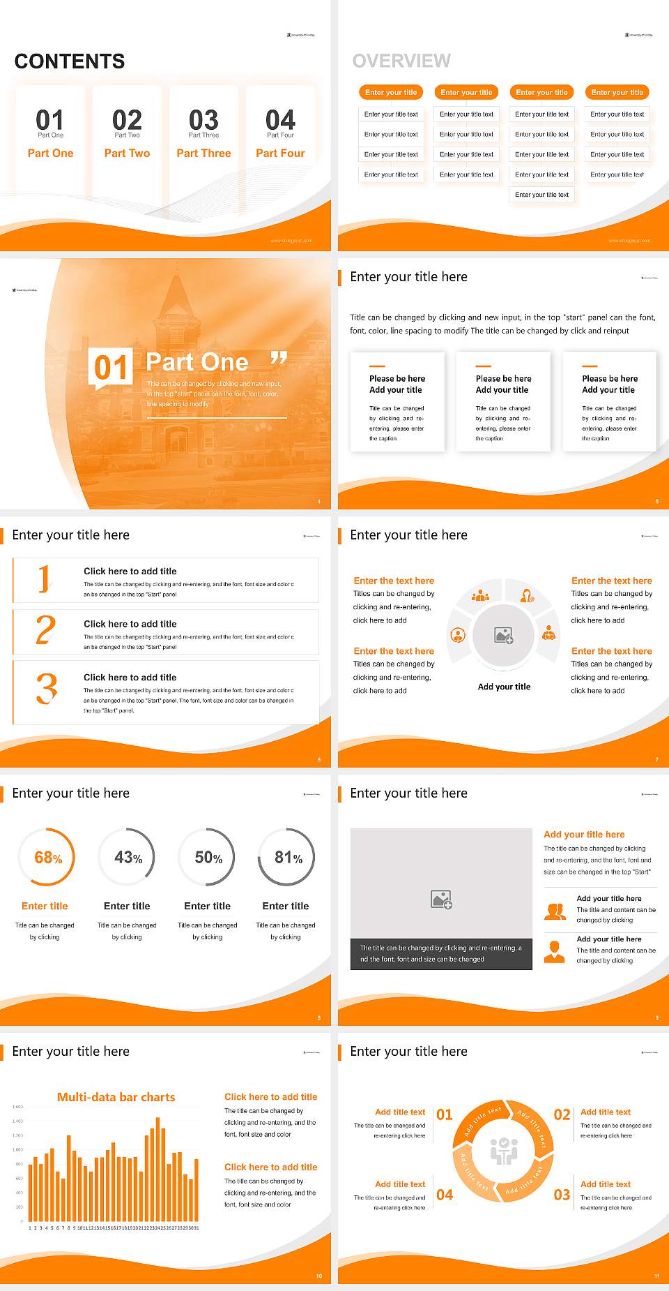 University of Findlay Lecture Sharing and Networking Event PPT Template4:3 ratio PPT effect preview image2