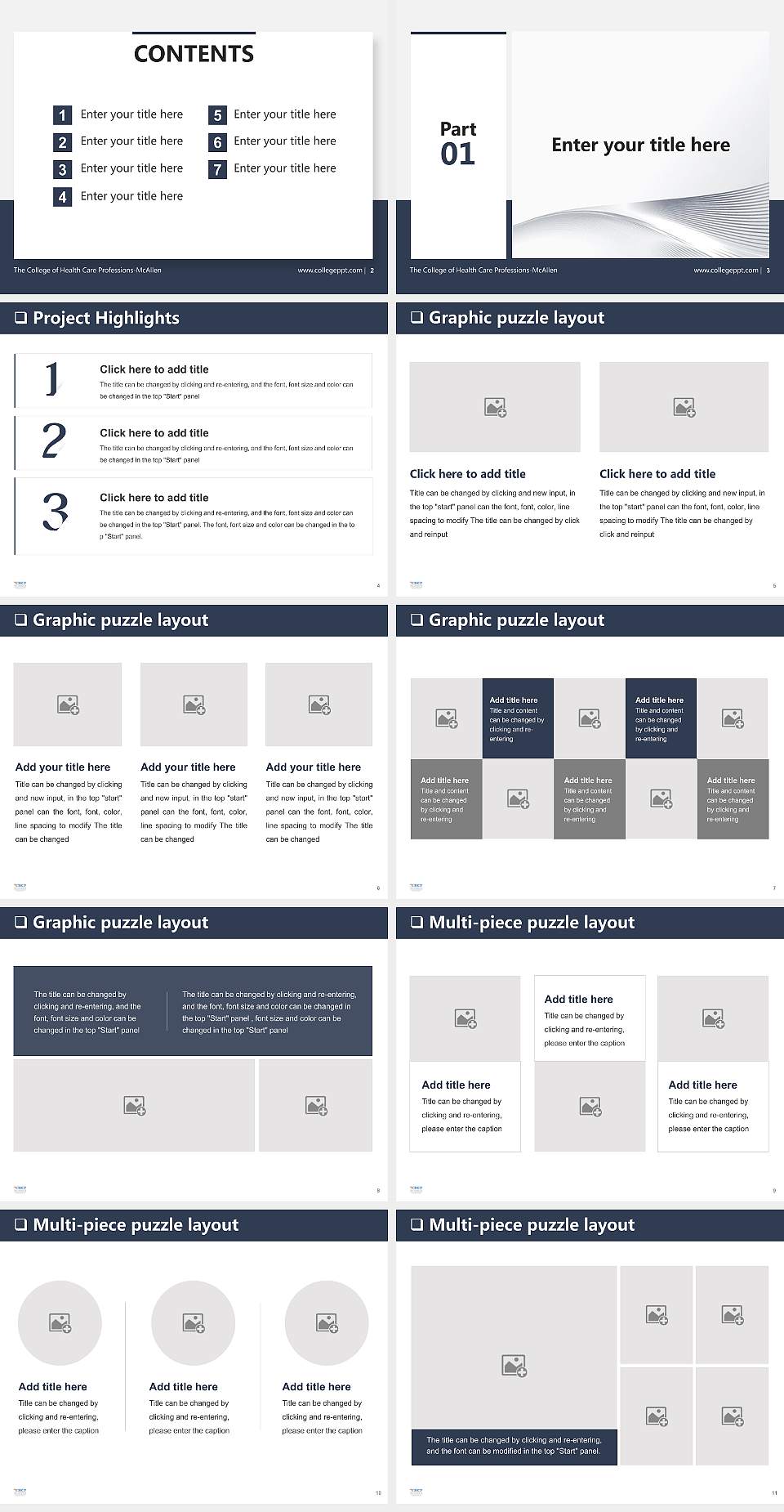 The College of Health Care Professions-McAllen General Purpose PPT Template4:3 ratio PPT effect preview image2
