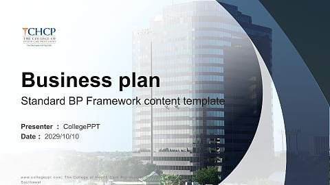 The College of Health Care Professions-Houston Southwest Competition/Entrepreneurship Contest PPT Template