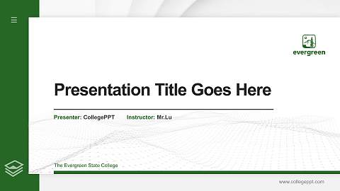 The Evergreen State College Thesis Proposal/Graduation Defense PPT Template