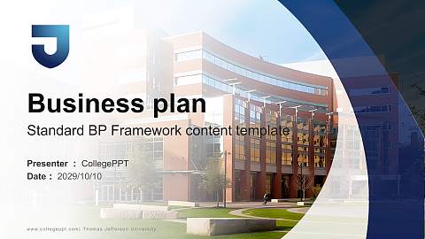 Thomas Jefferson University Competition/Entrepreneurship Contest PPT Template