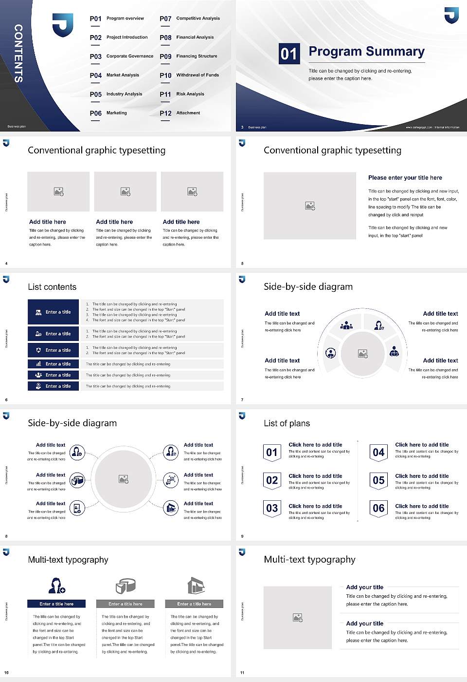 Thomas Jefferson University Competition/Entrepreneurship Contest PPT Template16:9 ratio PPT effect preview image2