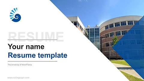 The University of West Florida Resume PPT Template
