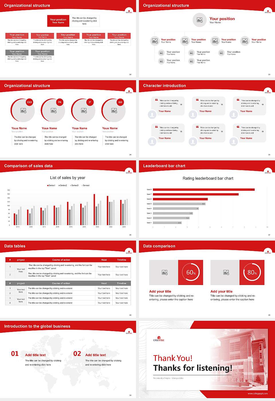 The University of Virginia’S College at Wise Academic Presentation/Research Findings Report PPT Template16:9 ratio PPT effect preview image4