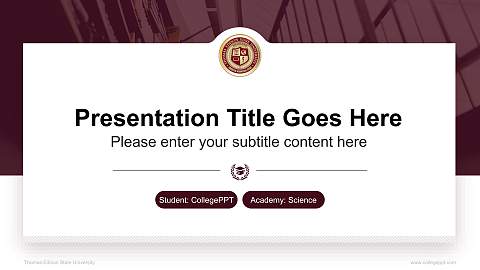 Thomas Edison State University National Scholarship Defense PPT Template