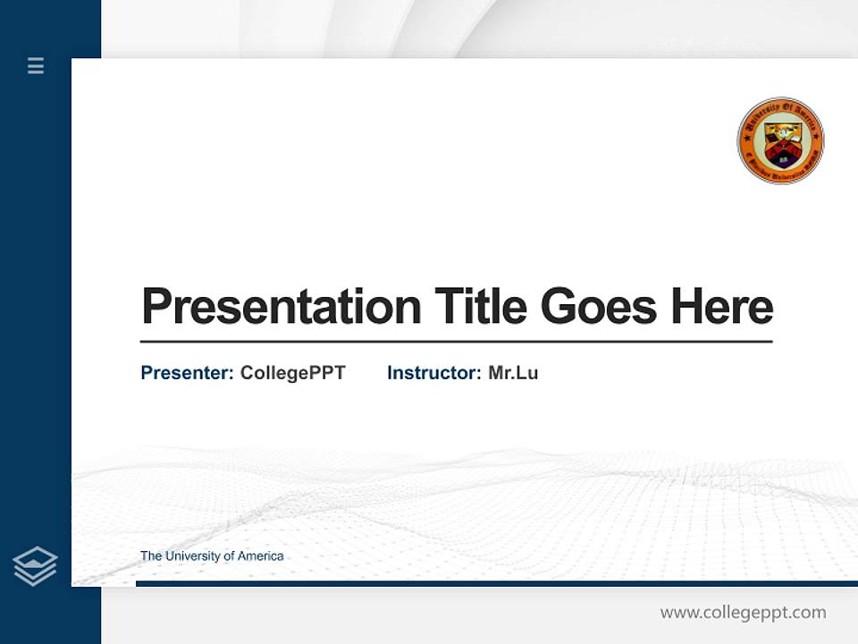 The University of America Thesis Proposal/Graduation Defense PPT Template4:3 ratio PPT effect preview image5