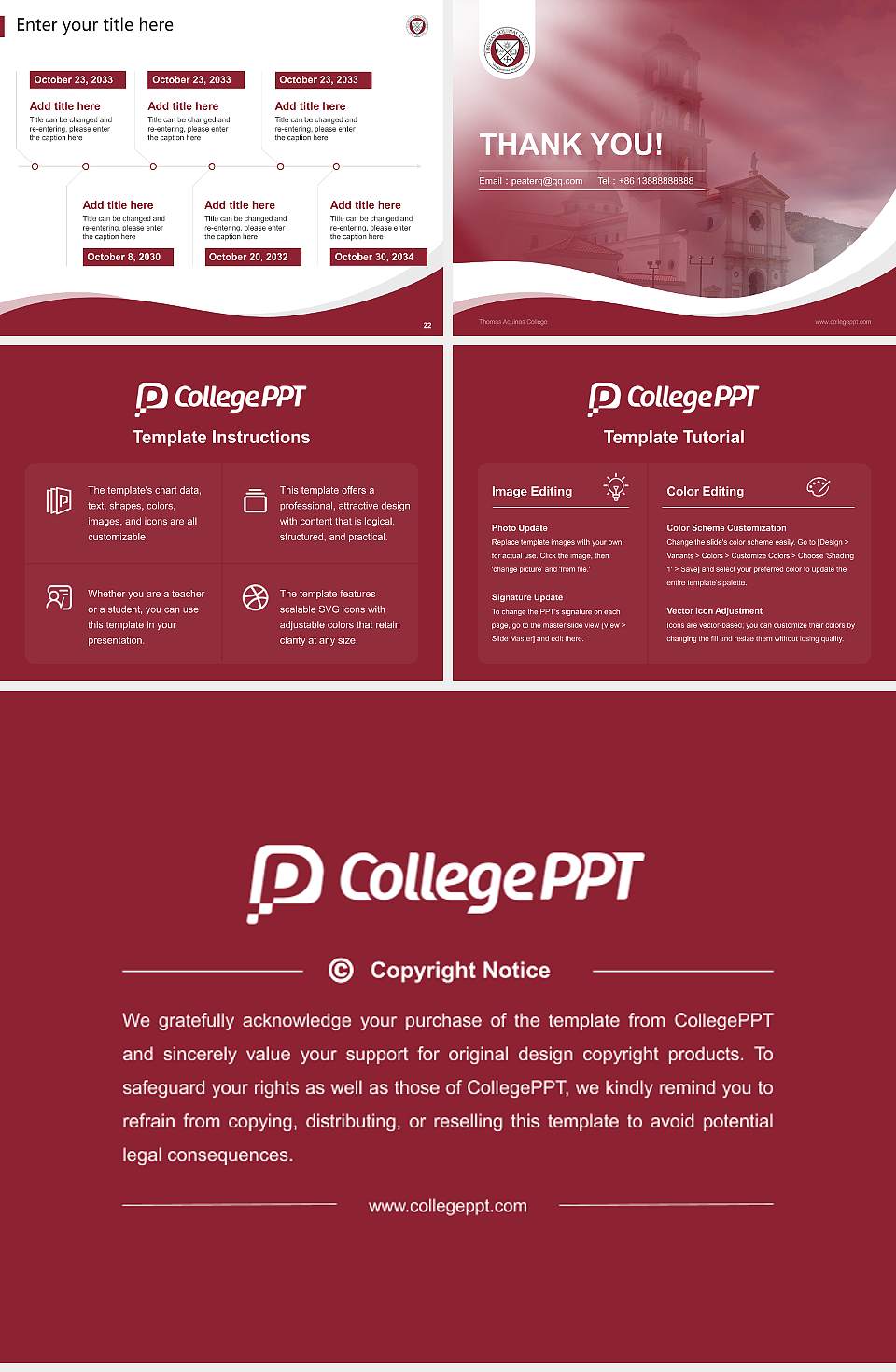 Thomas Aquinas College Lecture Sharing and Networking Event PPT Template4:3 ratio PPT effect preview image4