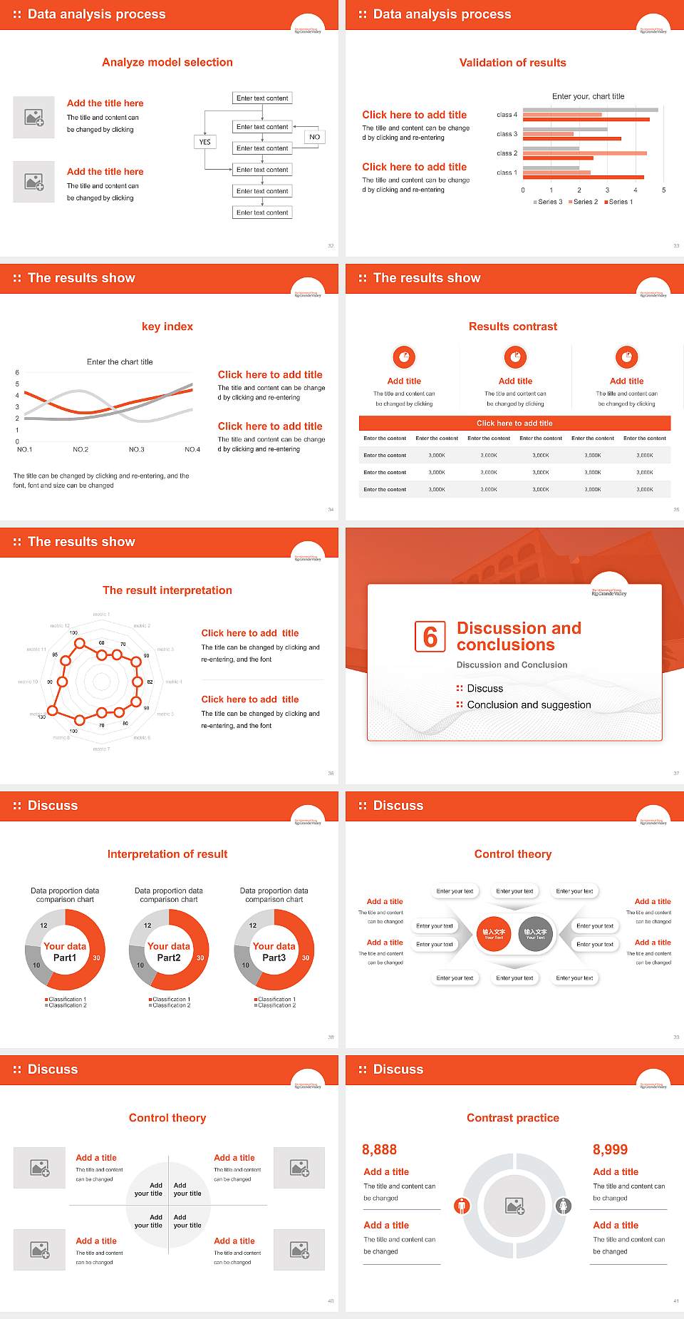 The University of Texas Rio Grande Valley Graduation Thesis Defense PPT Template4:3 ratio PPT effect preview image5
