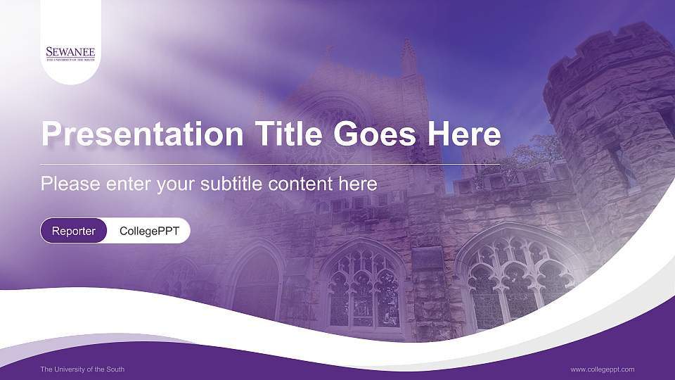 The University of the South Lecture Sharing and Networking Event PPT Template16:9 ratio PPT effect preview image